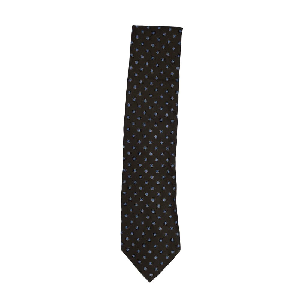 Mens Brown Silk Pera Tie